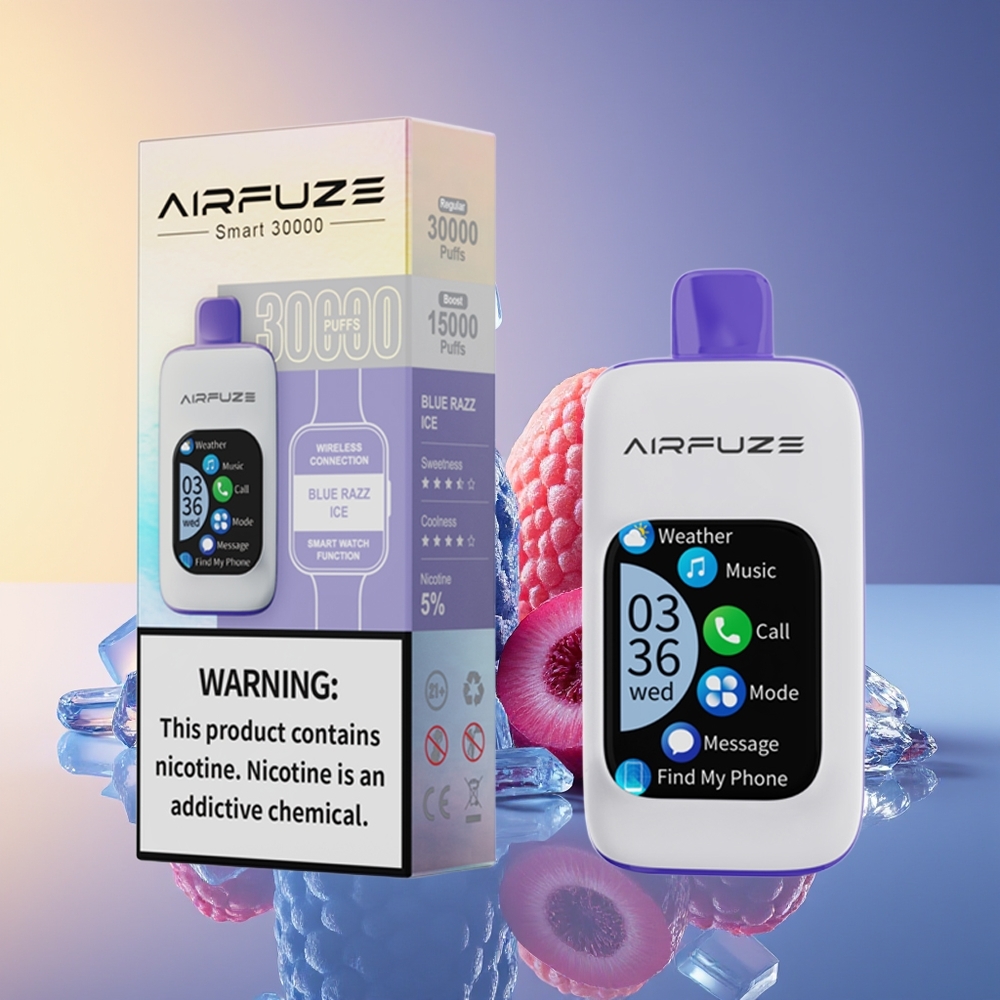 AirFuze Smart 30000 Pufflu Birdəfəlik Vape Göy Mor İce
