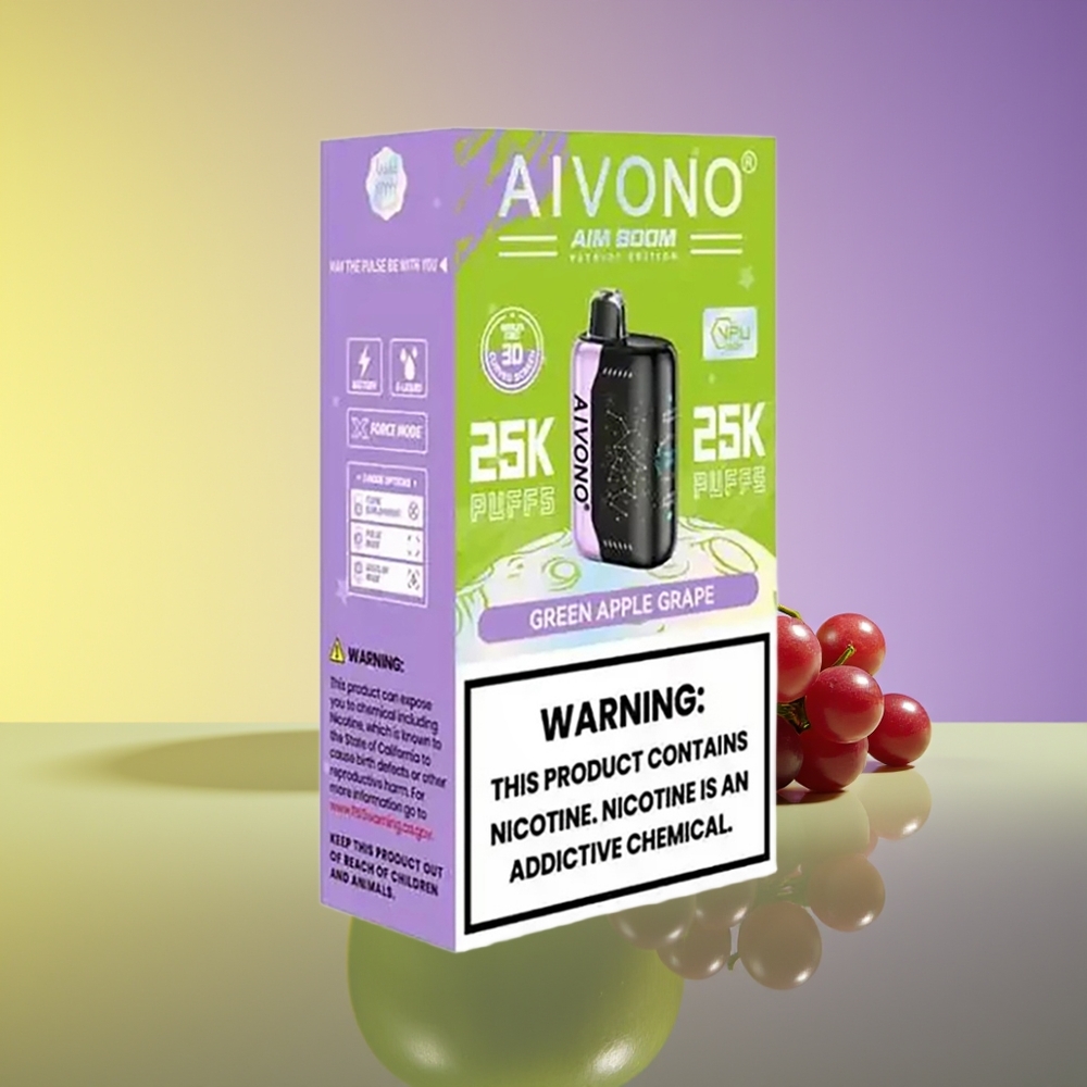 Aivono Aim Boom 25000 Puffs Yaşıl Alma Üzüm
