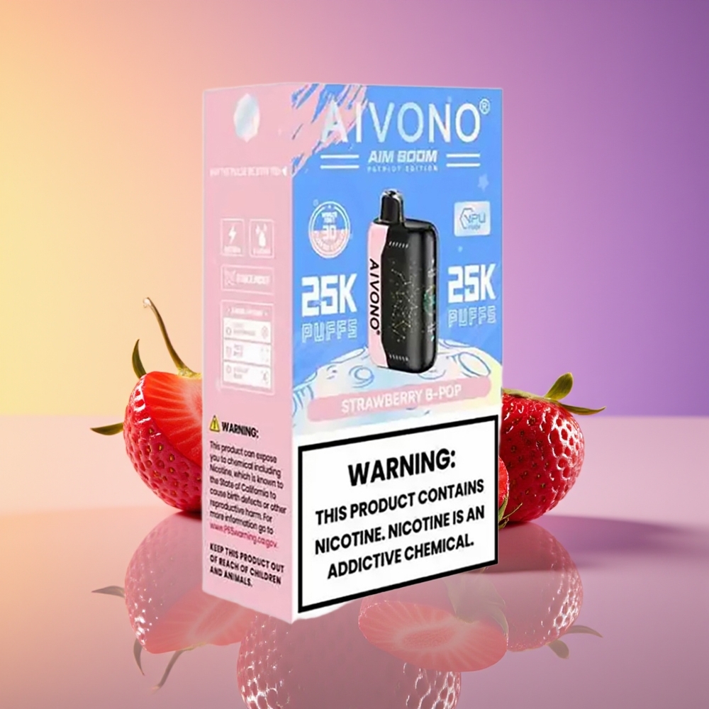 Aivono Aim Boom 25000 Puffs Çiyələk B Pop