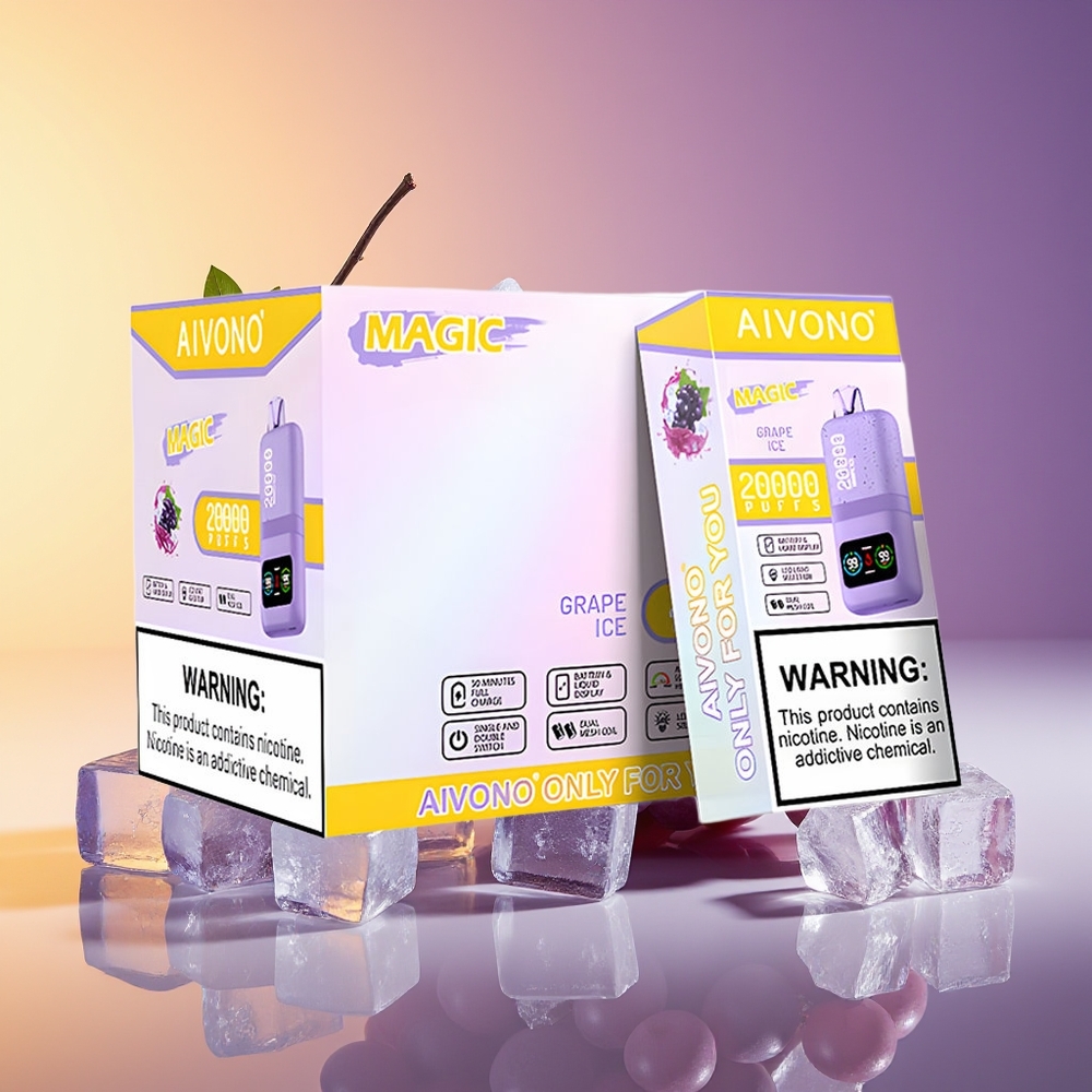 Aivono Aim Magic 20000 Püflər Dual Mesh Coils Üzüm Buzu