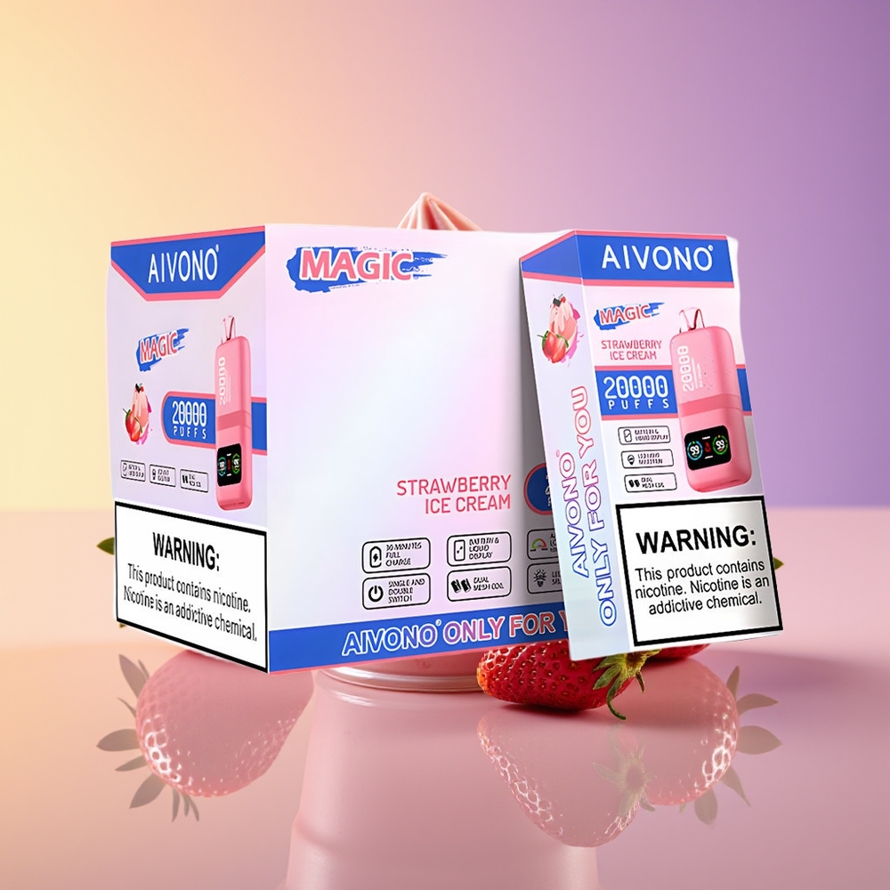 Aivono Aim Magic 20000 Puff Dual Mesh Çiyələkli Dondurma