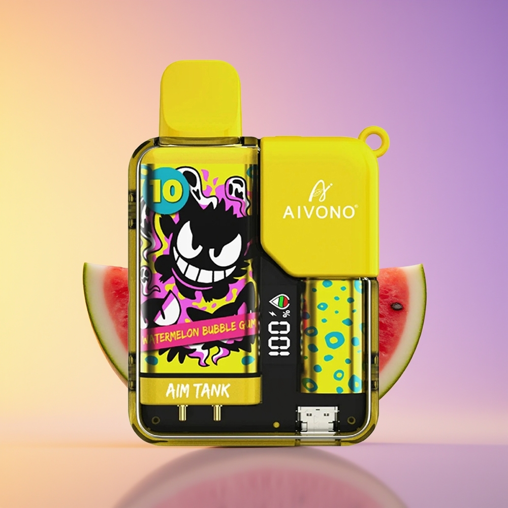 Aivono Aim-Tank 9500 Puff 18ml E-maye Su Qarpızı Bubble Gum
