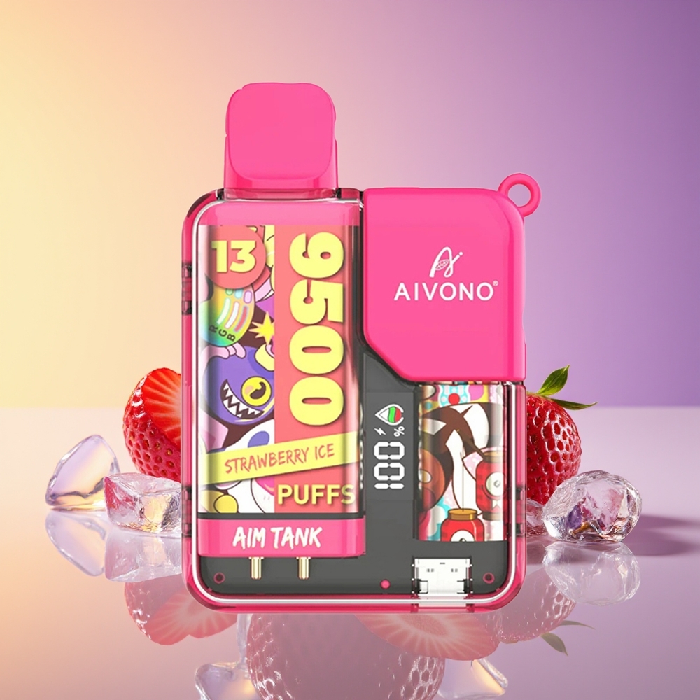 Aivono Aim-Tank 9500 Puff 18ml Çiyələk Buz