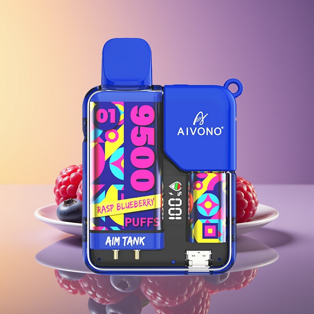Aivono Aim Tank 9500 Puff LCD Göy Böyürtkən