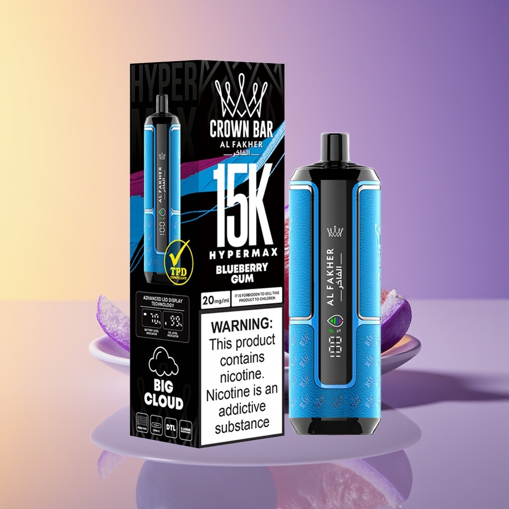 Al Fakher Crown Bar 15K Hypermax Ağız Kompakt Yumor Göyəmeyi