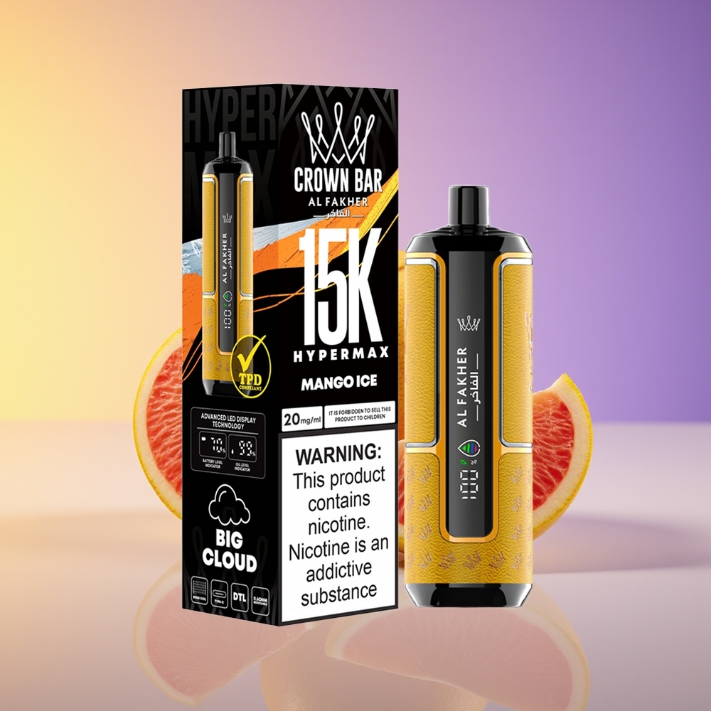 Al Fakher Crown Bar 15K Hypermax DTL Manqo Buzu