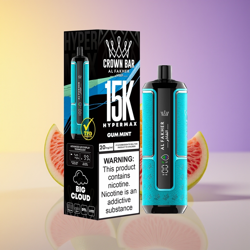 Al Fakher Crown Bar 15K Hypermax Portativ Nanə Ətirli