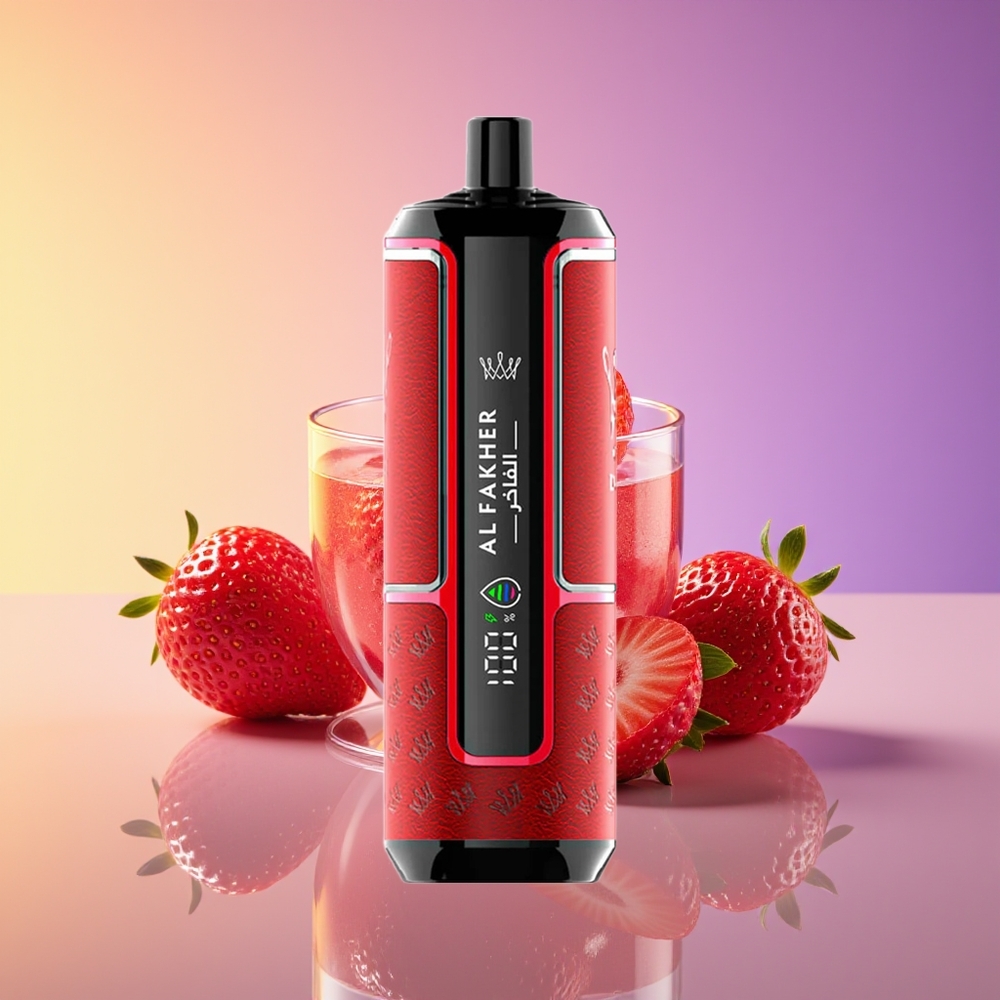 Al Fakher Crown Bar 15K Hypermax Çiyinçəkən Portativ Çiyələk Punch