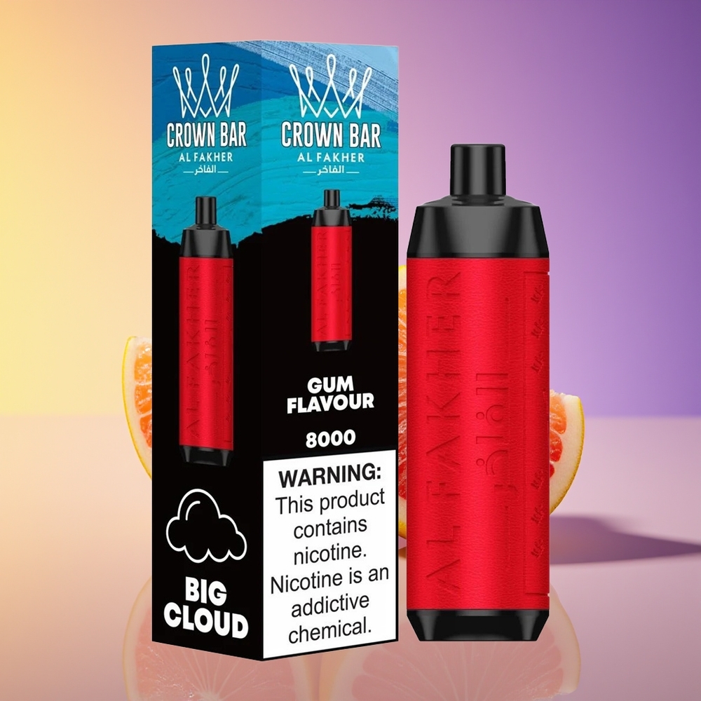 Al Fakher Crown Bar 8000 Crystal 18ml Çiynəmə Aroması
