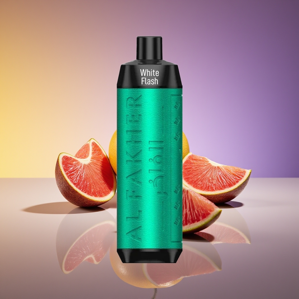 Al Fakher Crown Bar 8000 Crystal Ağız Kompakt və İncə White Flash