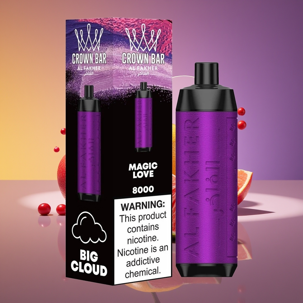 Al Fakher Crown Bar 8000 Crystal Sevimli Sehr Kristal Birdəfəlik Vape