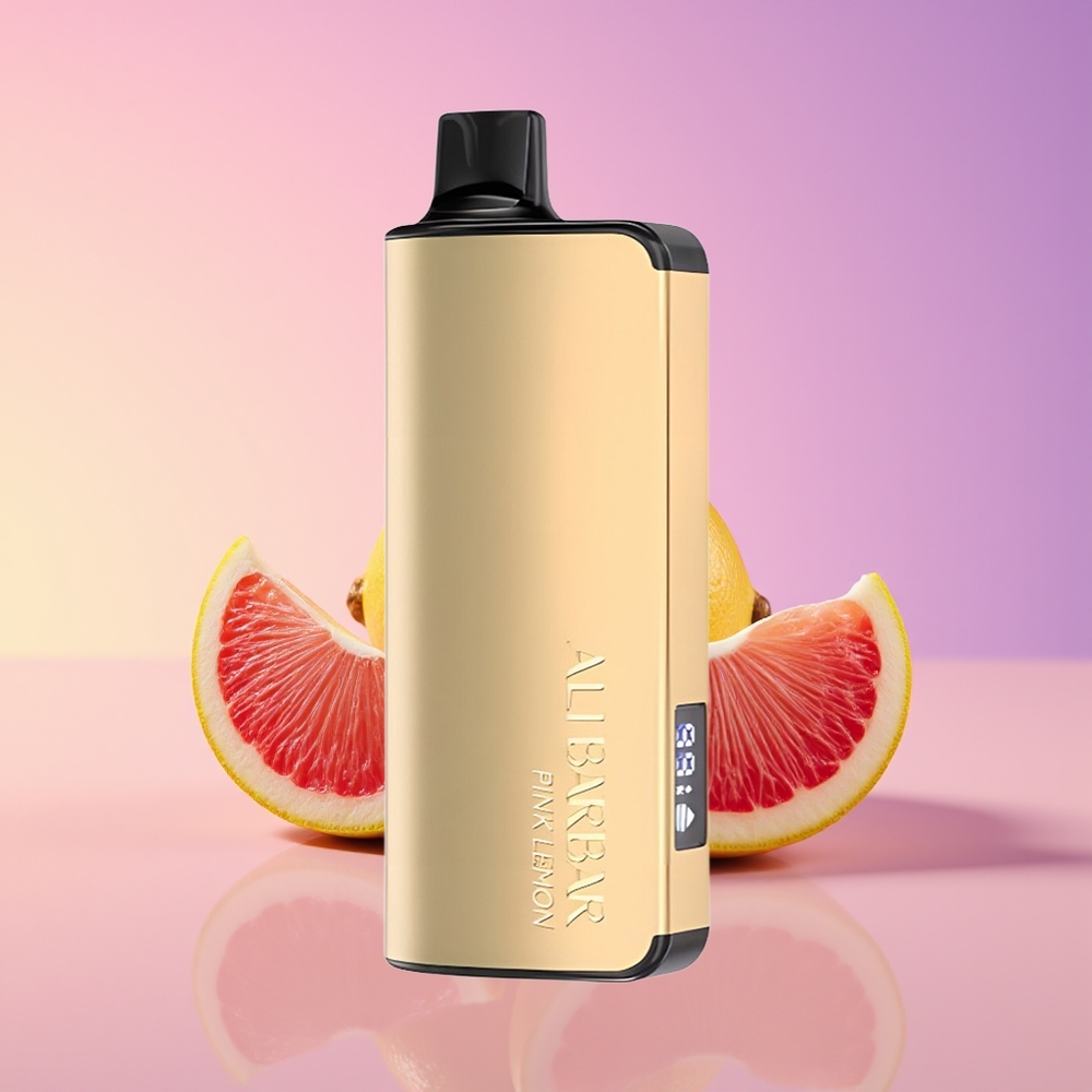 Alibarbar Ingot 9000 Puff LED Ekran Çəhrayı Limon