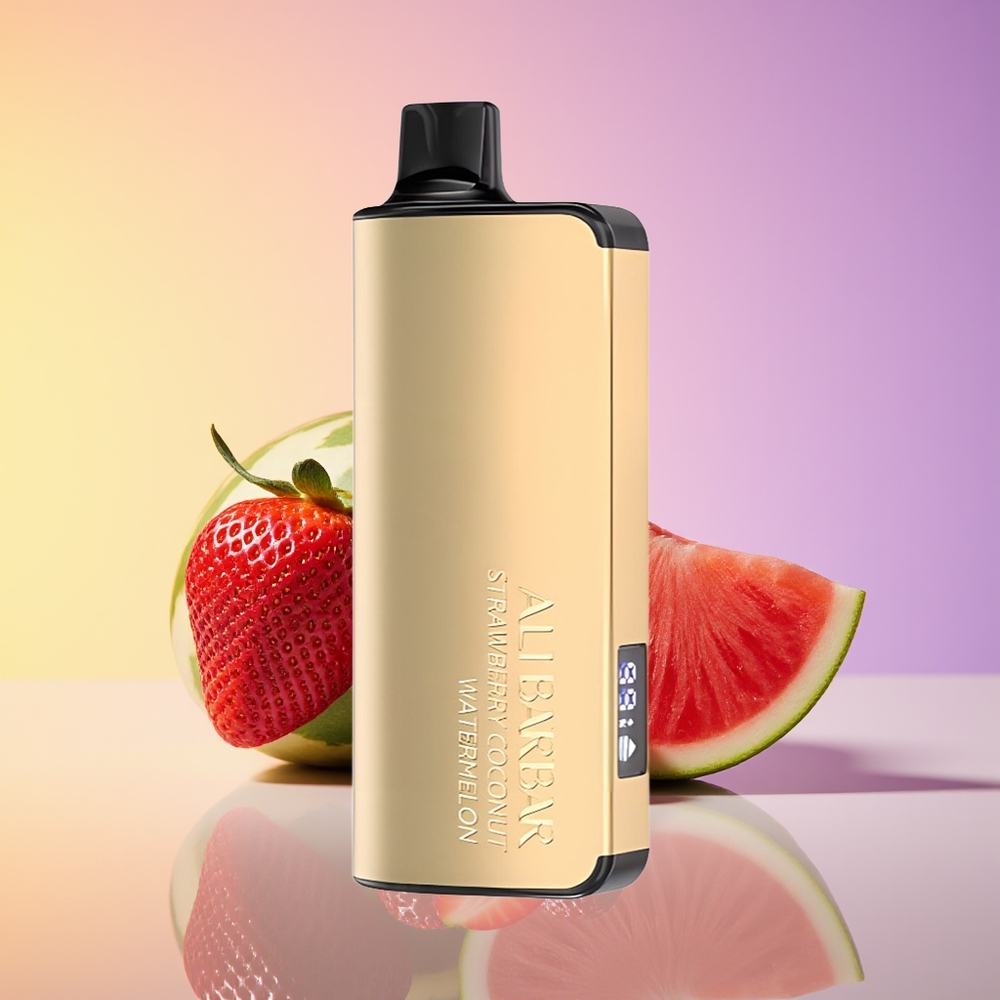 Alibarbar Ingot 9000 Puff LED Ekran Çiyələk Hindistan Cevizi Qarpız