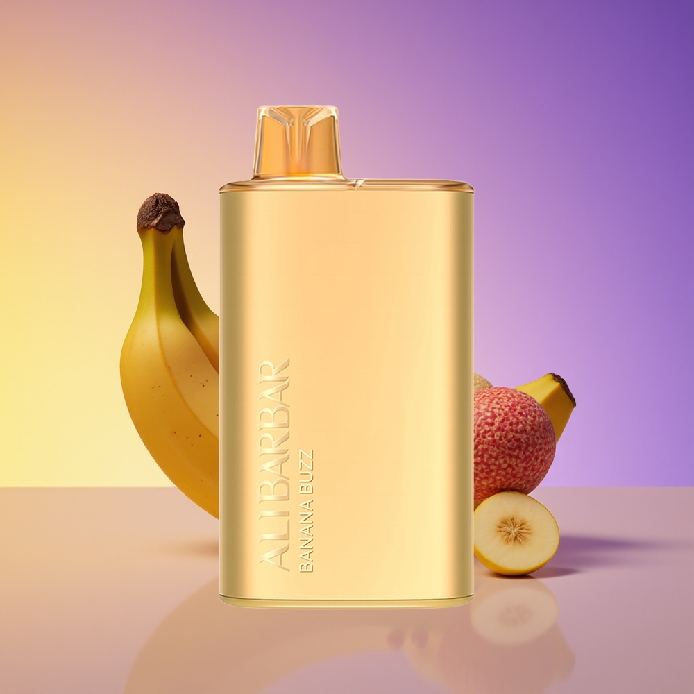 Alibarbar Rich 8000 Puff Bir Mərtəbəli Banan Buzz