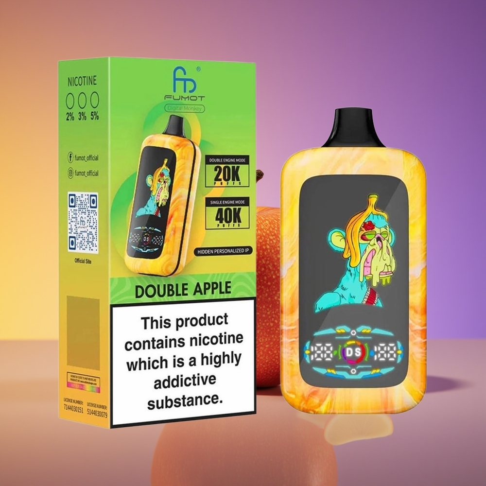 Fumot Digital Monkey 20000/40000 Puff Dual Mesh Coil İki Alma