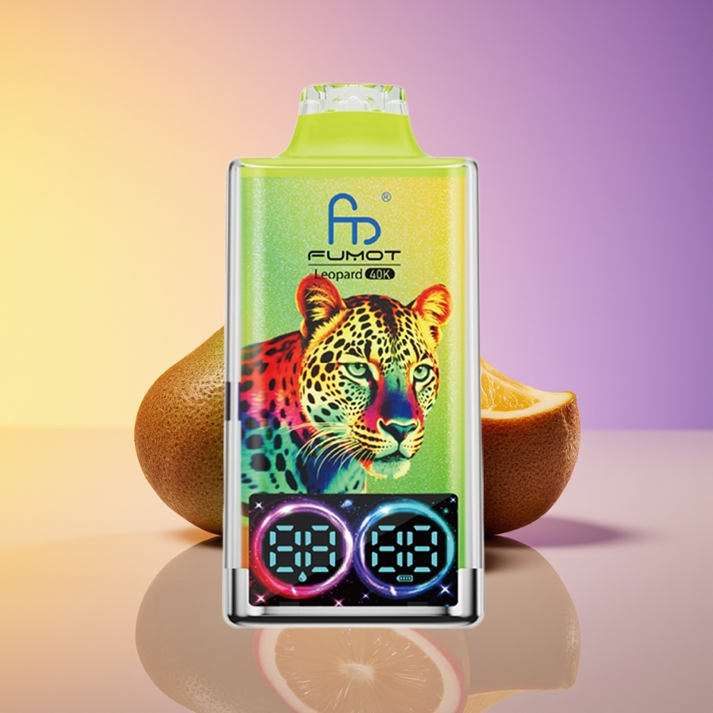 Fumot Leopard 40K Nəfərlik Tip-C Şarj Edilən Kivi Ehtiraslı Qvava Açıq Birdəfəlik Vape
