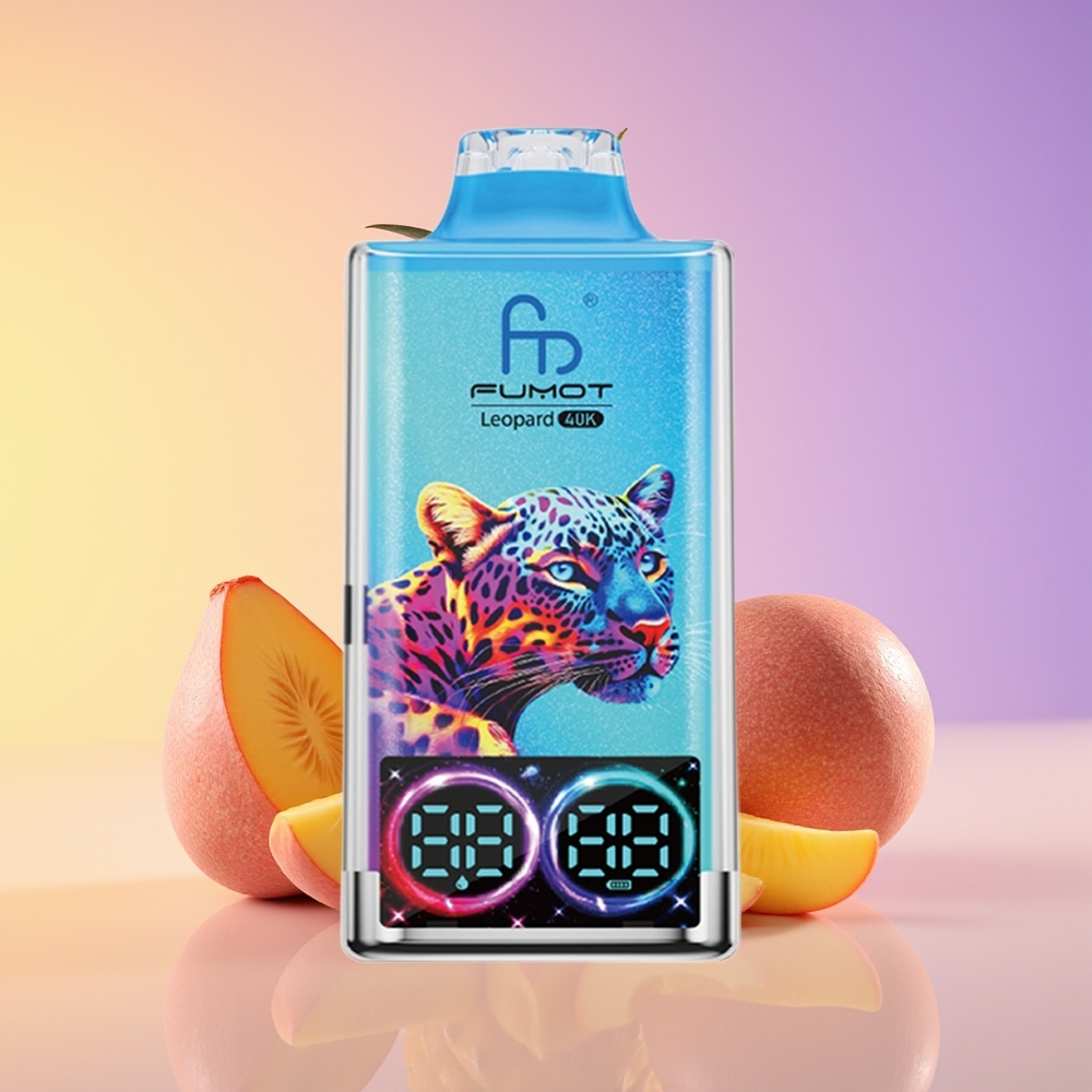 Fumot Leopard 40K Puffs Dual Mesh Şaftalı Manqo Ananas