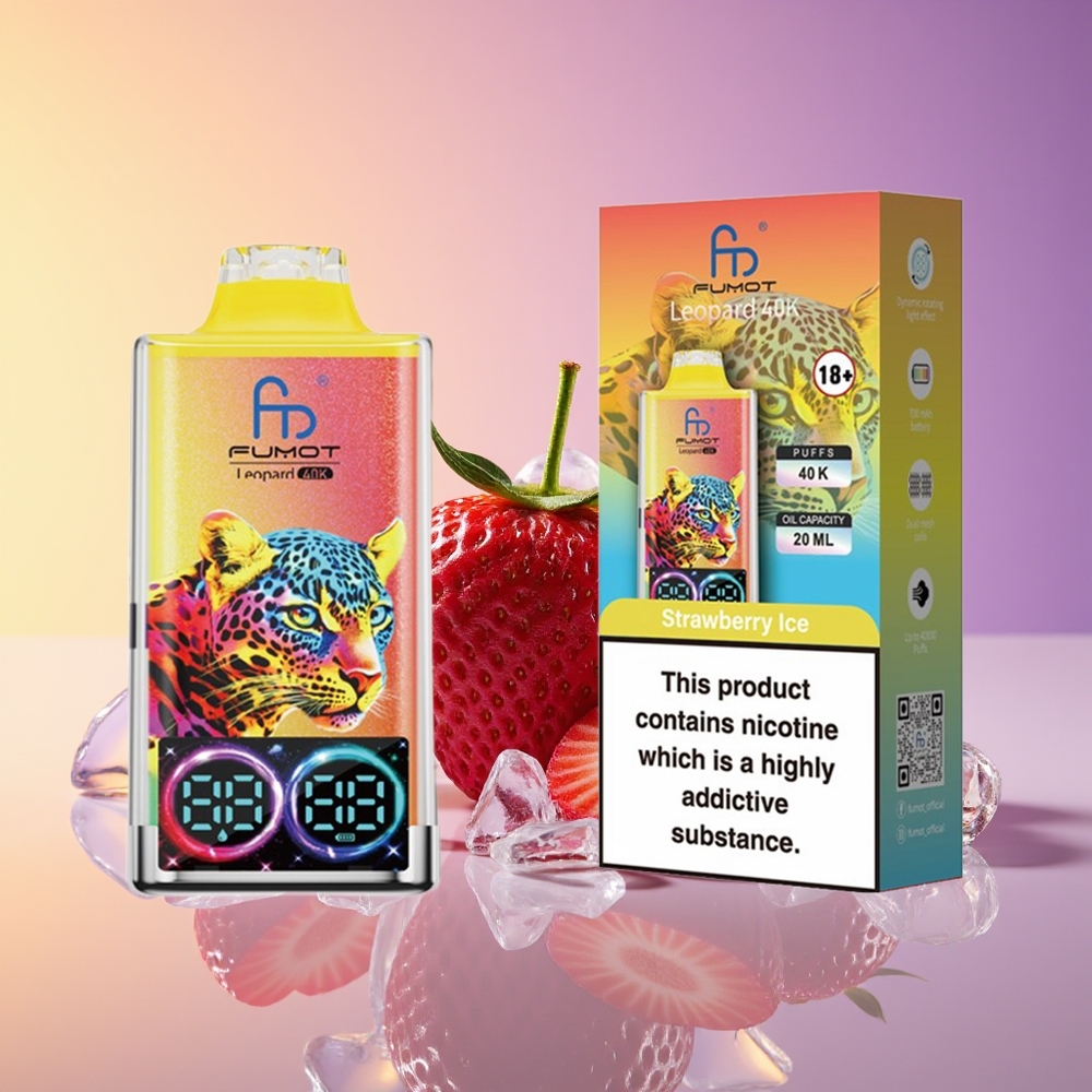 Fumot Leopard 40K Çiyələk Buz Digər Mesh