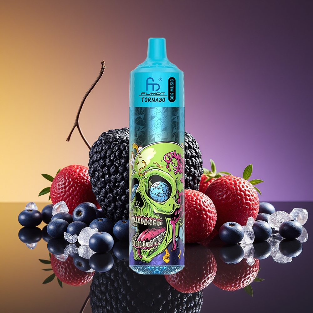 Fumot Randm Tornado 30000 Puff LED Qara Buz