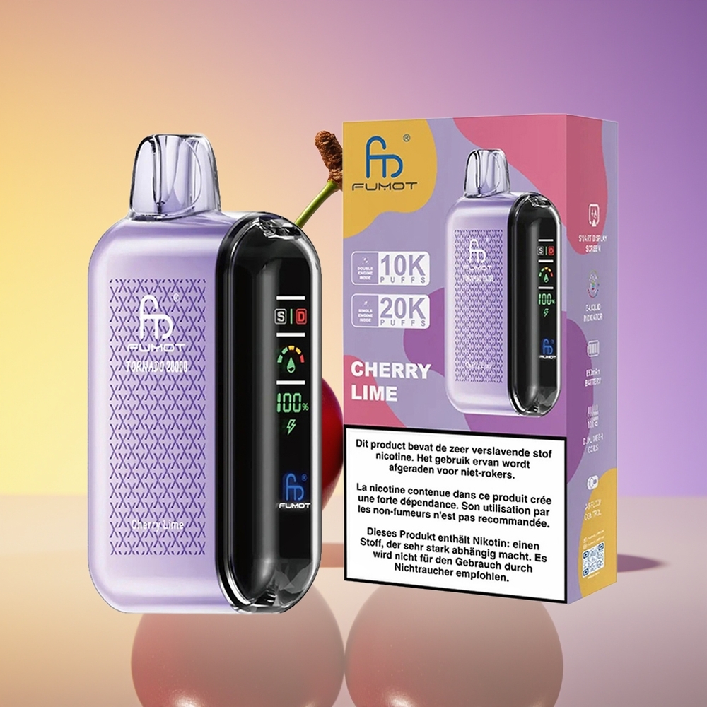 Fumot Tornado 20000 Püf Dual Mesh Albalı Limon