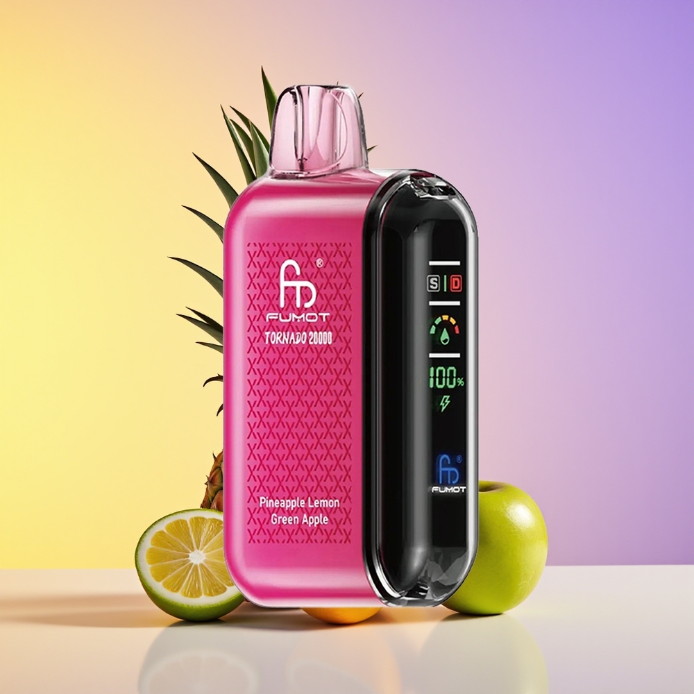 Fumot Tornado 20000 Puff Dual Mesh Ananas Limon Yaşıl Alma