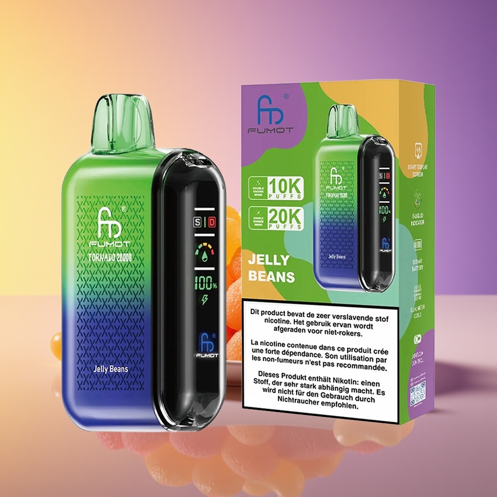 Fumot Tornado 20000 Puff Dual Mesh Coil Jelly Beans