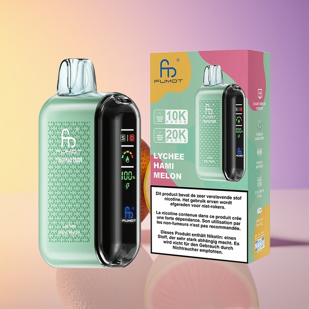 Fumot Tornado 20000 Puff Dual Mesh Coil Likka Xami Qovun