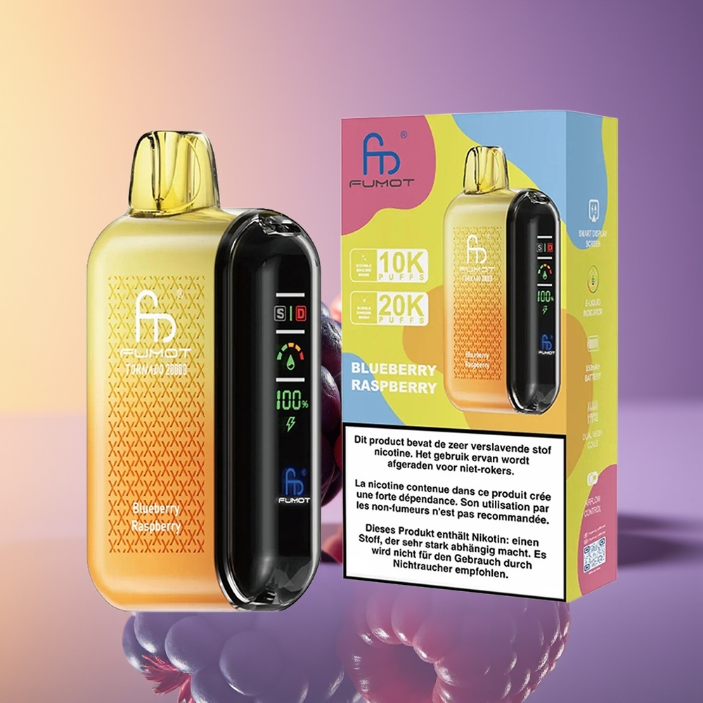 Fumot Tornado 20000 Puff Dual Mesh Göyəmçin Moruq