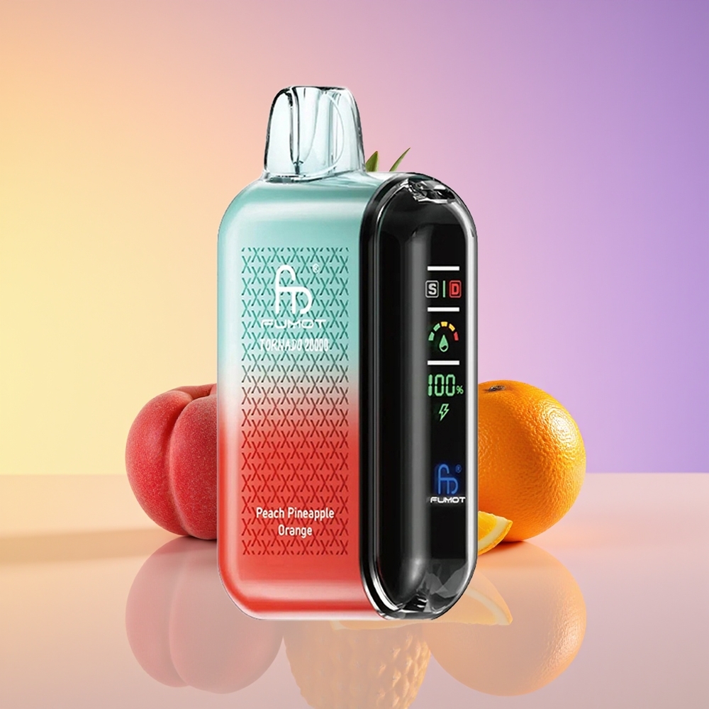 Fumot Tornado 20000 Puff Dual Mesh Şaftalı Ananas Portağal