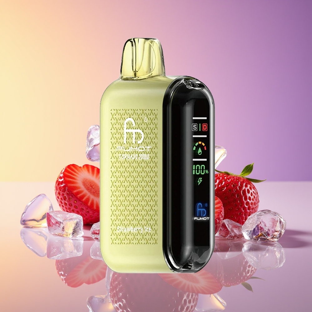 Fumot Tornado 20000 Puff Dual Mesh Çiyələk Buz