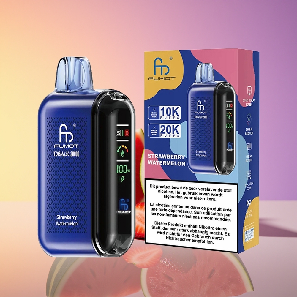 Fumot Tornado 20000 Puff Dual Mesh Çiyələk-Qarpız