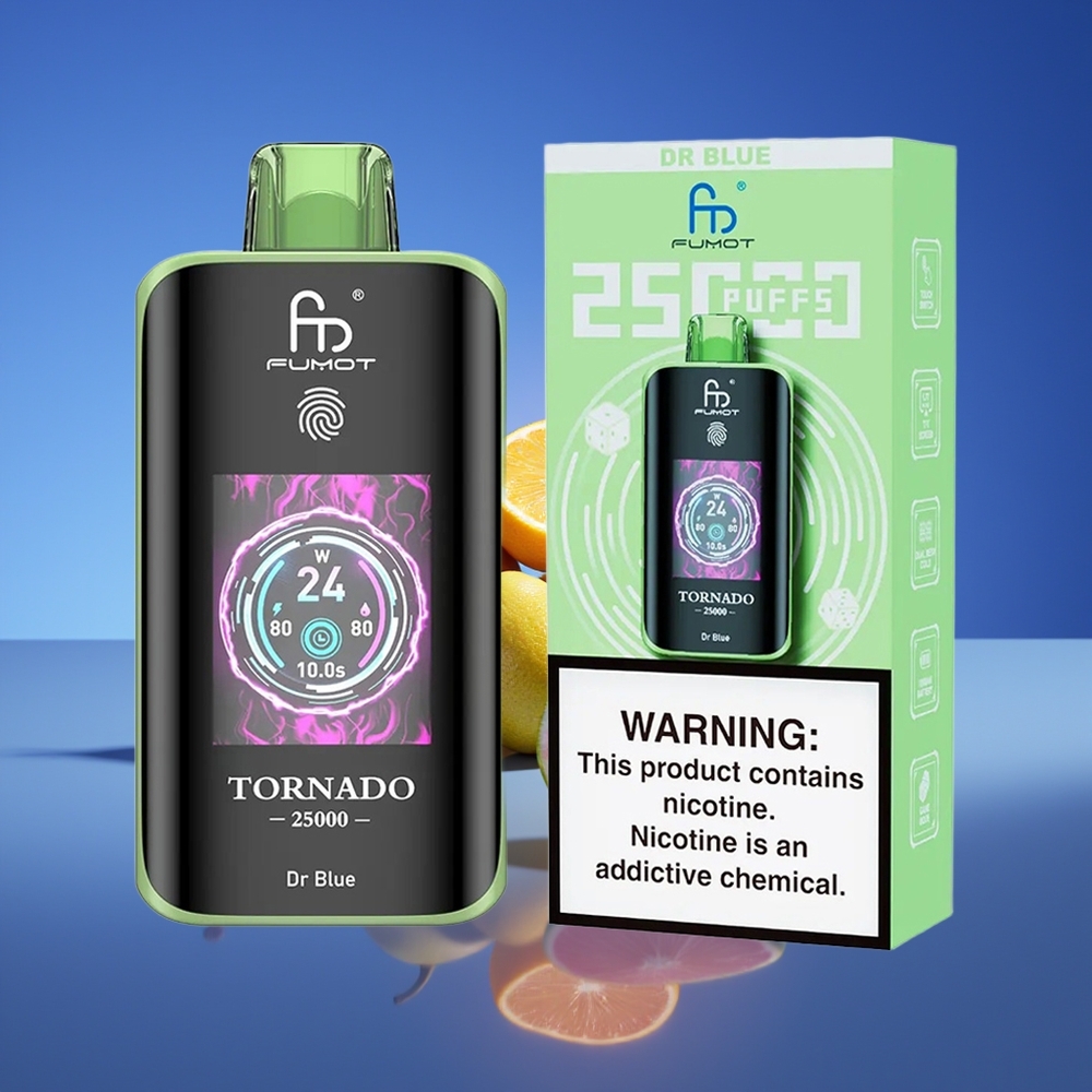 Fumot Tornado 25000 Pərdə HD Ekran Dr Mavi