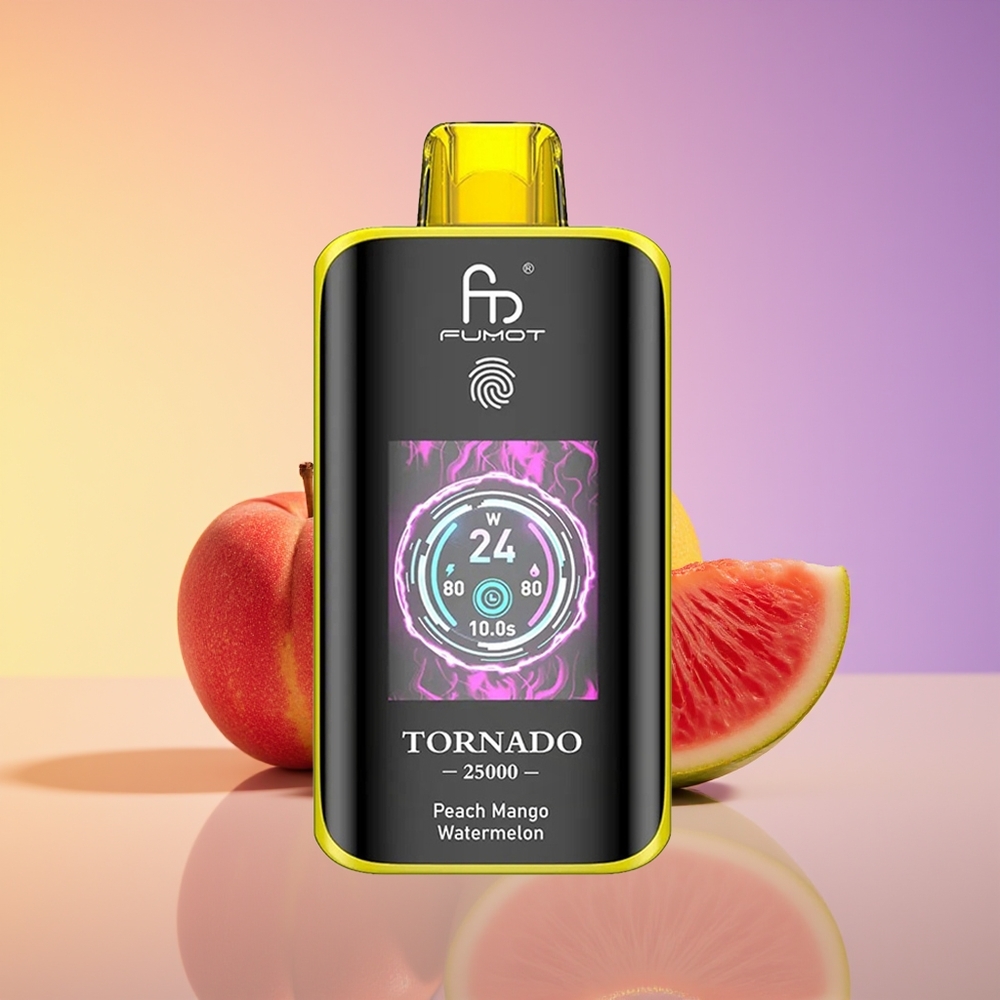 Fumot Tornado 25000 Puff 20ml Şaftalı Manqo Qarpız
