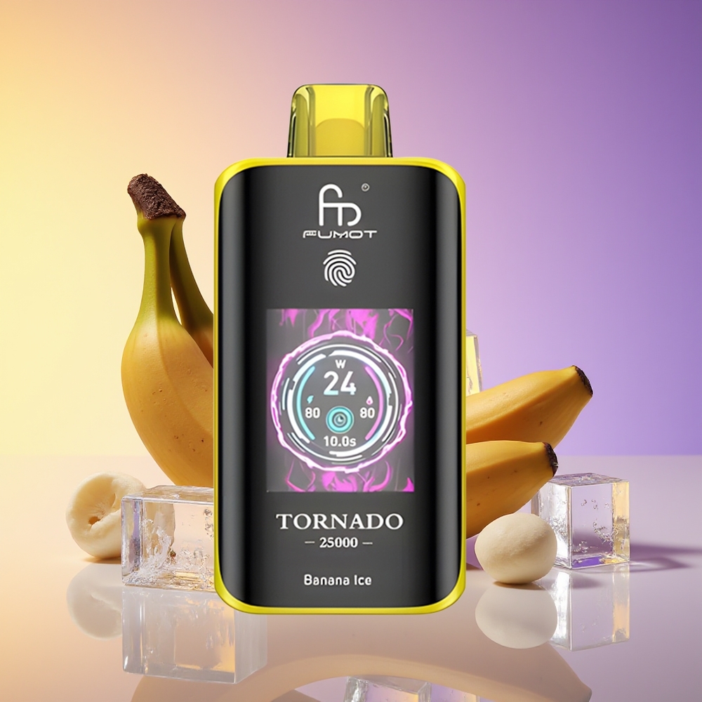 Fumot Tornado 25000 Puff HD Ekran Banan Buz
