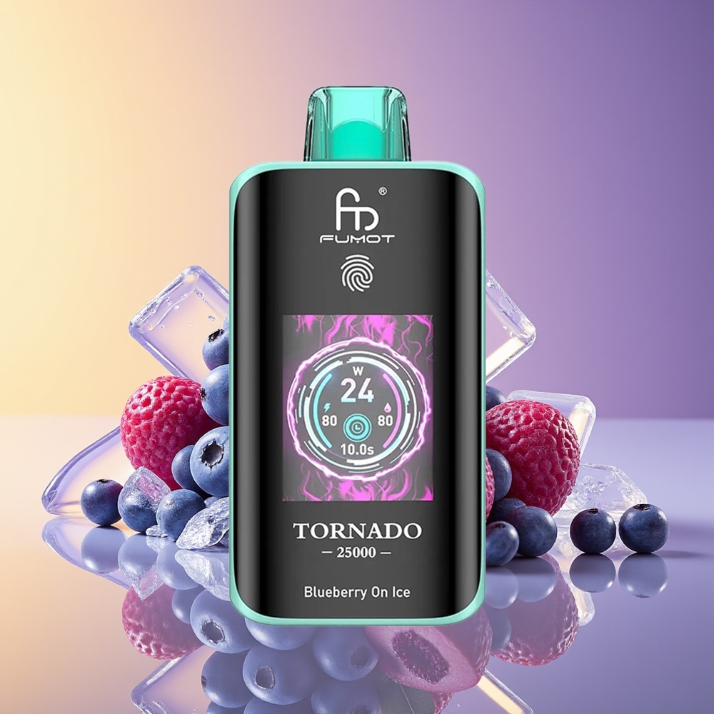Fumot Tornado 25000 Puff HD Ekran Göyəmeyvə Buzlu