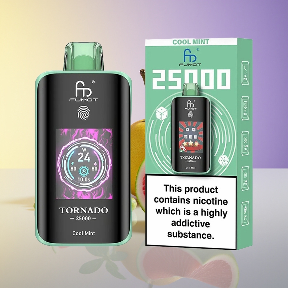 Fumot Tornado 25000 Pufflar HD Ekran Soyuq Nanə