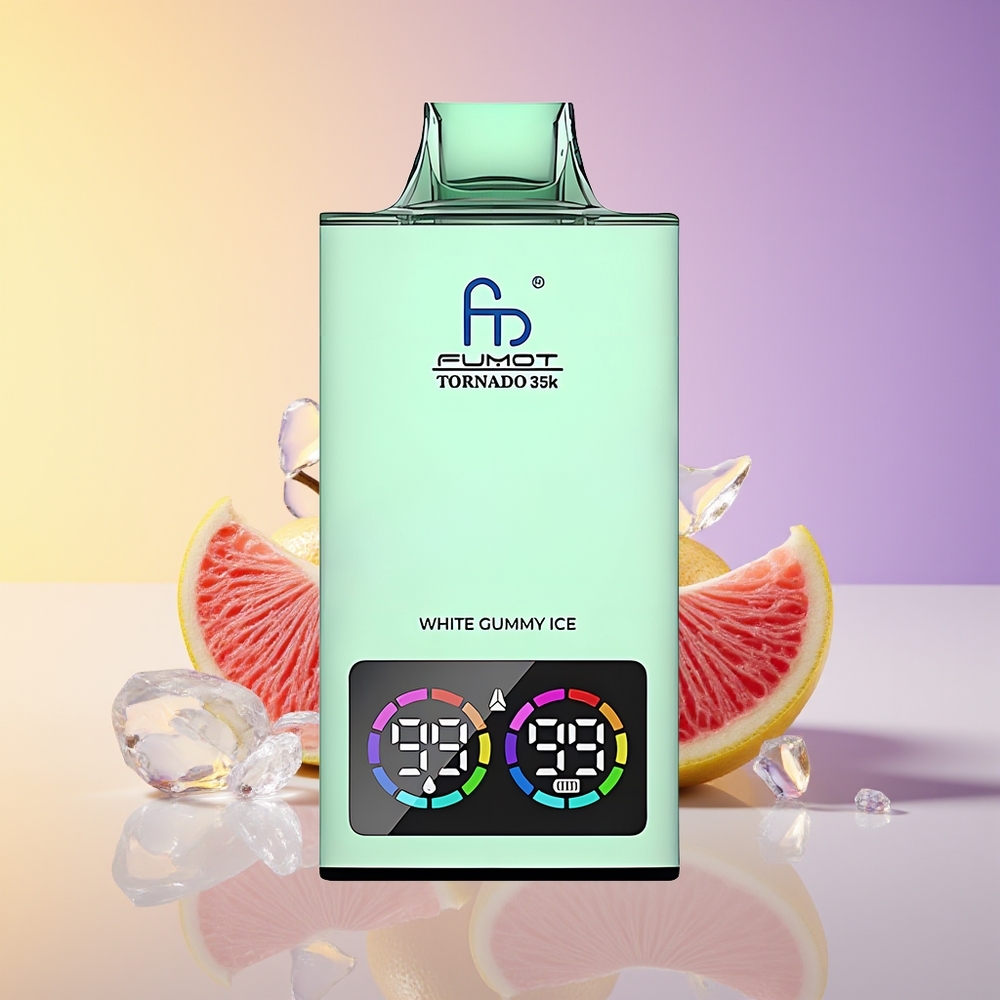 Fumot Tornado 35000 Puff RGB Ağ Jelibon Buz