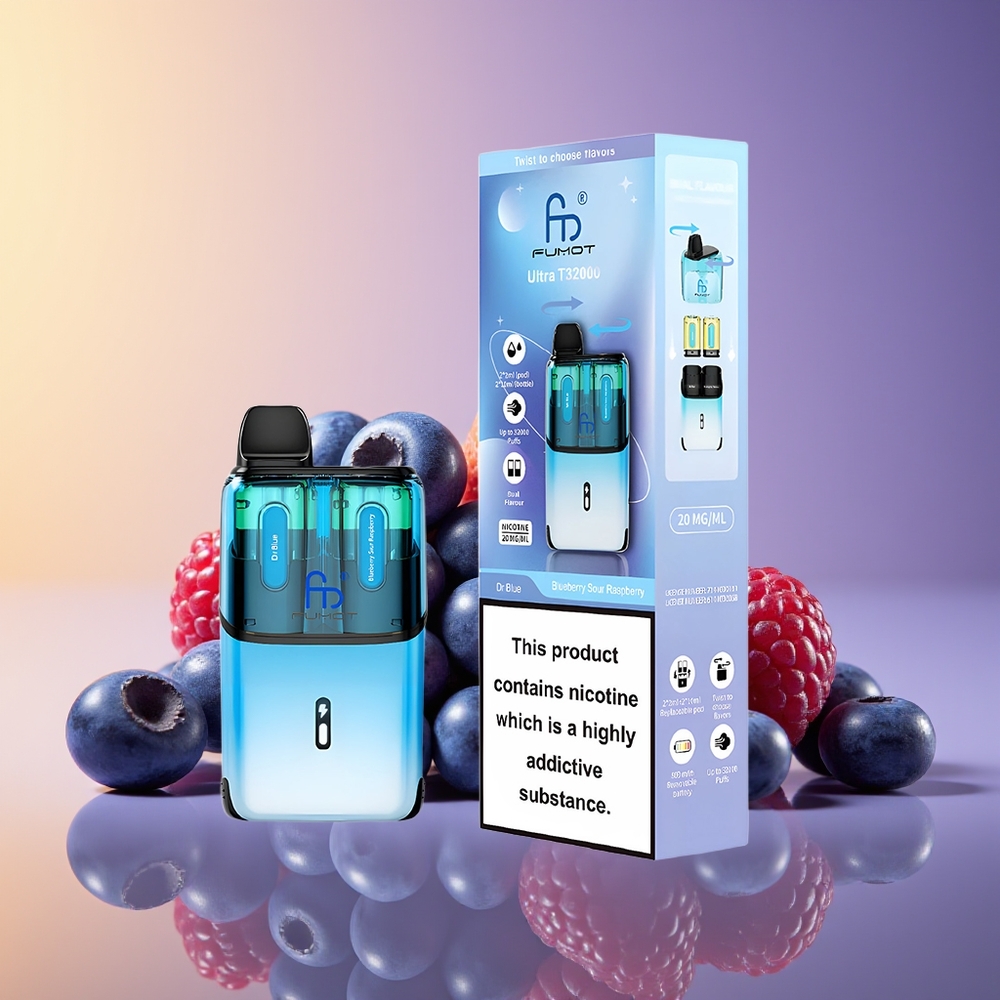 Fumot Ultra T32000 32000 Ağızlı Type-C Dr Mavi - Göyərti Turş Gilas