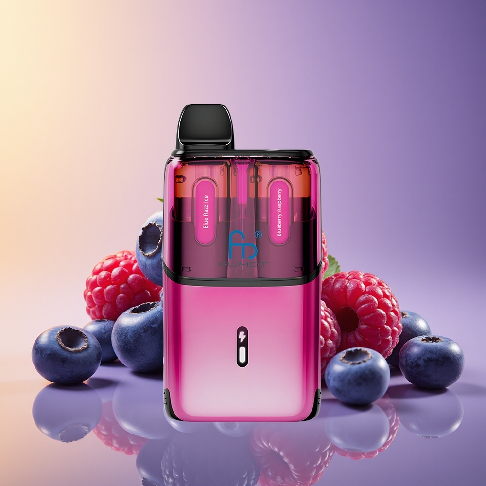 Fumot Ultra T32000 32000 Mesh Məftunçuluq Buzlu Göy Giləmeyvə Ahududu