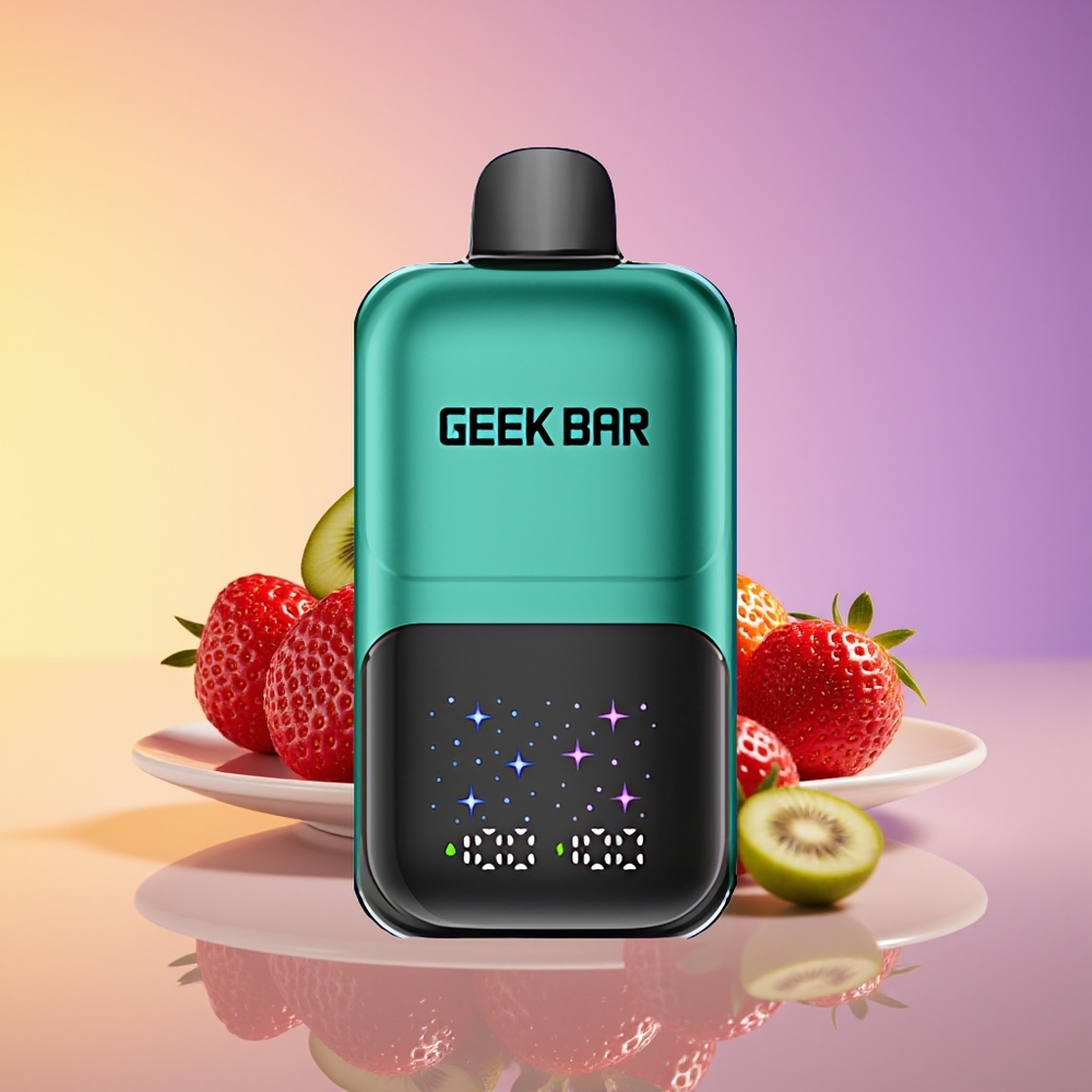 GEEK BAR 2GO 50000 ağız İnteraktiv Böyük Ekran Çiyələk & Kivi