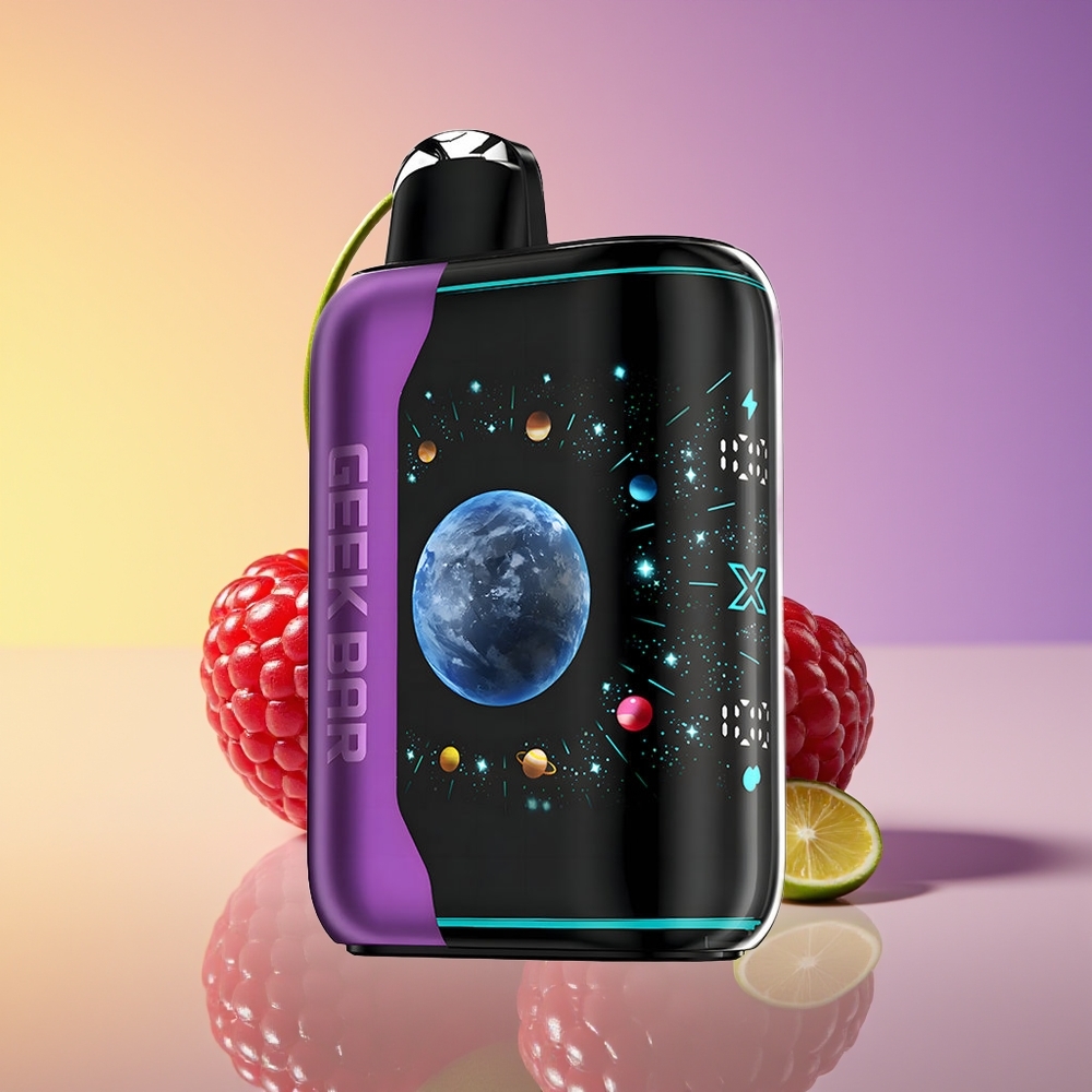 GEEK BAR Platinum Edition 25000 Puff Dinamik 3D Ekran Giləmeyvə Albalı Limon