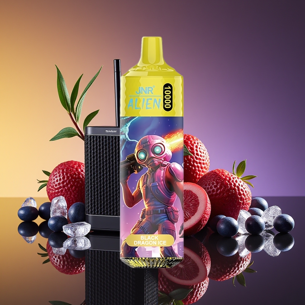 JNR Alien 10000 Puff LED Qara Əjdaha Buz