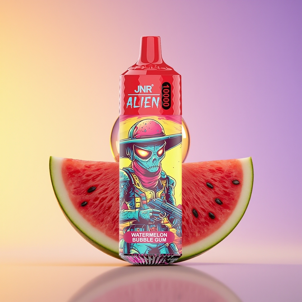 JNR Alien 10000 Puff LED (RGB) Qarpız Bubble Gum