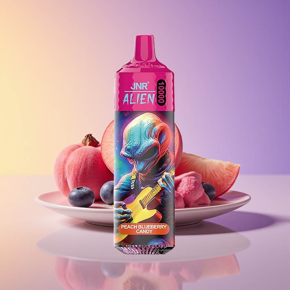 JNR Alien 10000 Puff LED Şaftalı Böyürtkən Konfet