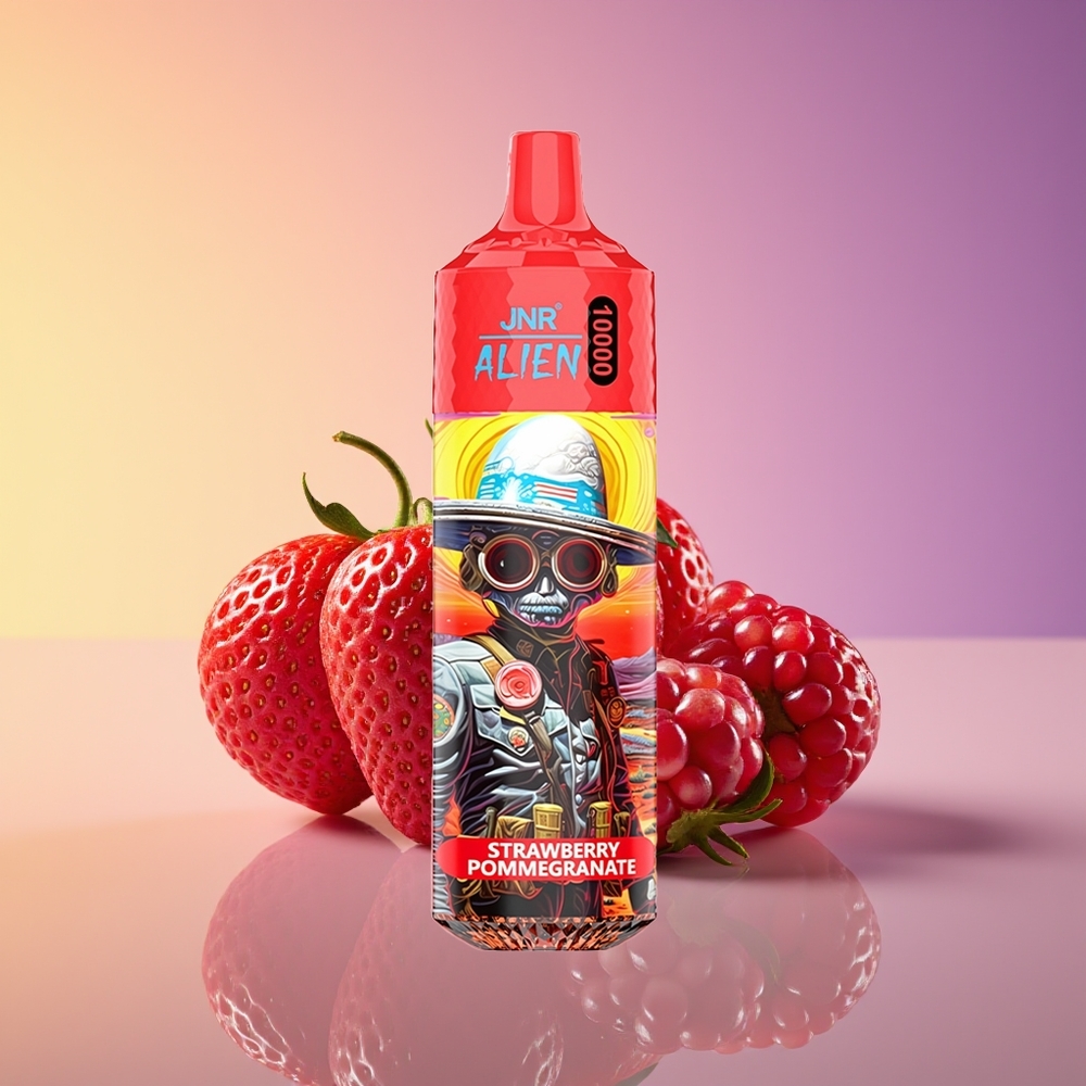 JNR Alien 10000 Puff LED Çiyələk Nar