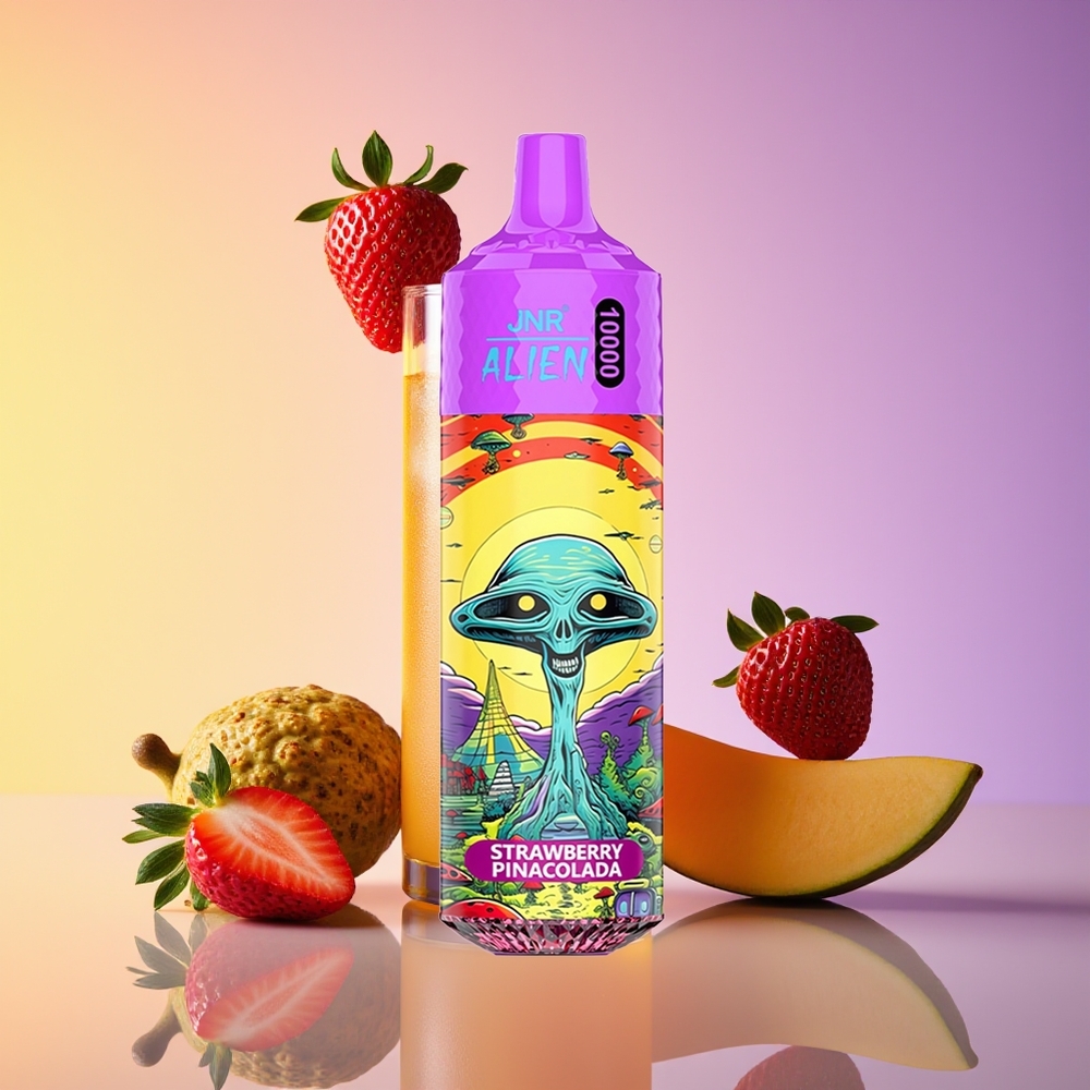 JNR Alien 10000 Puff LED Çiyələkli Pina Kolada