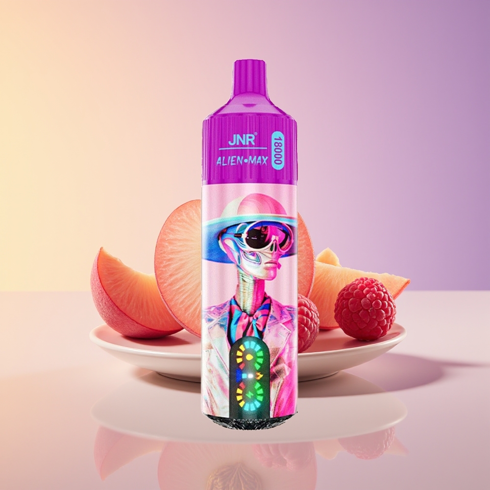JNR Alien Max 18000 Ağız LED Ekran Ağ Şaftalı Razz