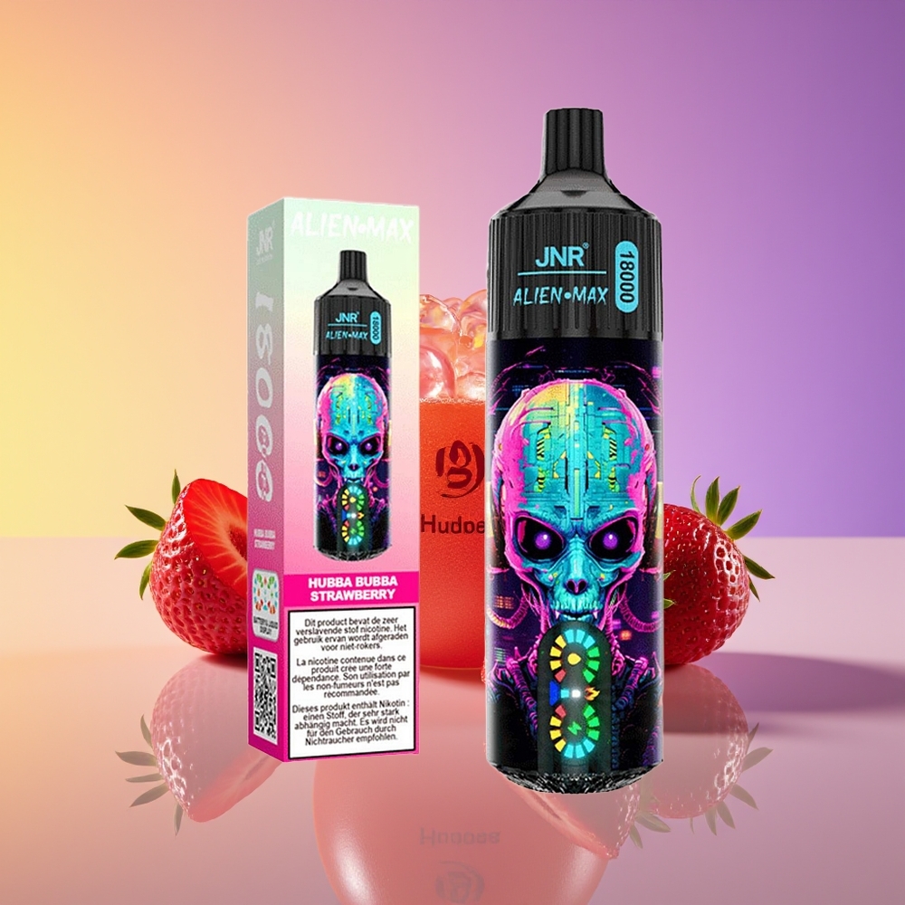 JNR Alien Max 18000 Puff Dual Mesh Hubba Bubba Çiyələk