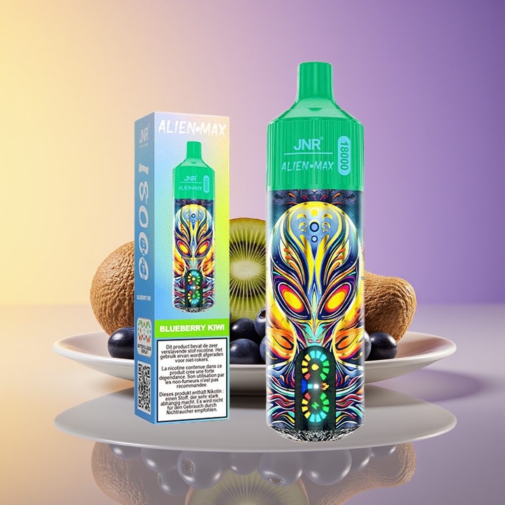 JNR Alien Max 18000 Puflar Dual Mesh Coil Göyəmeyi Kivi