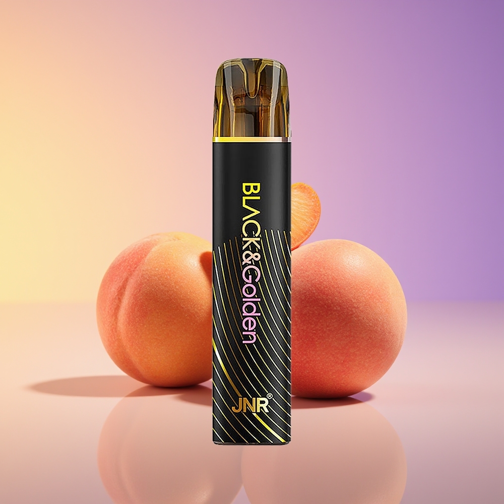 JNR Black&Golden 800 Nəfərlik Şaftalı Manqo Birdəfəlik Vape